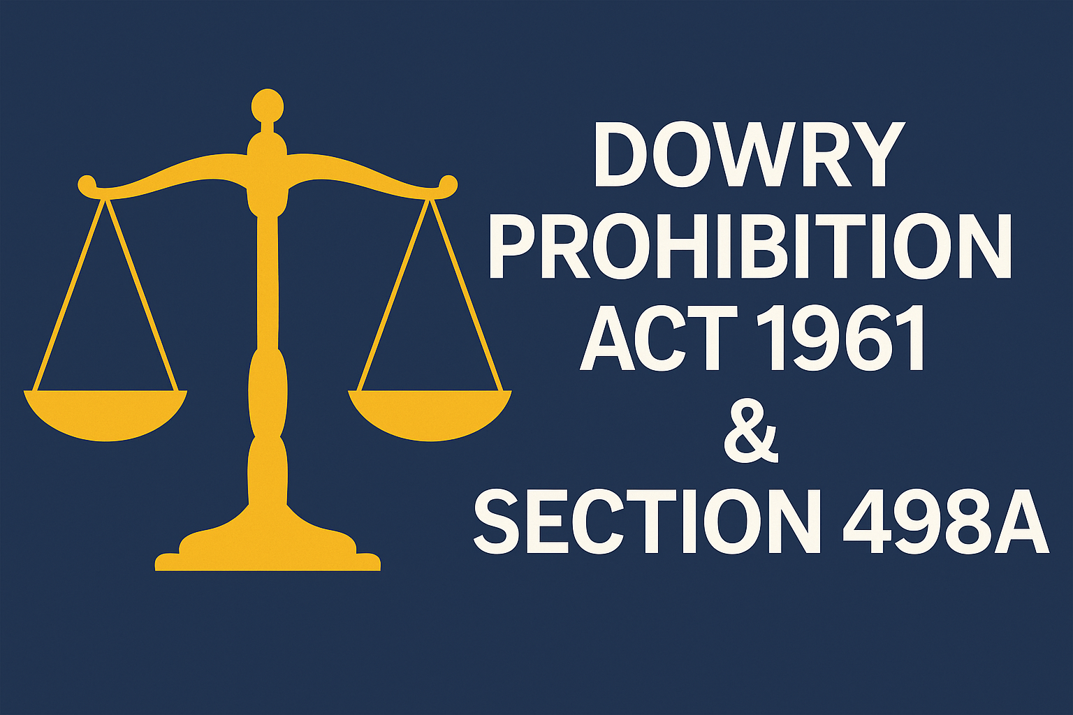 dowry prohibition act 1961 and section 498a